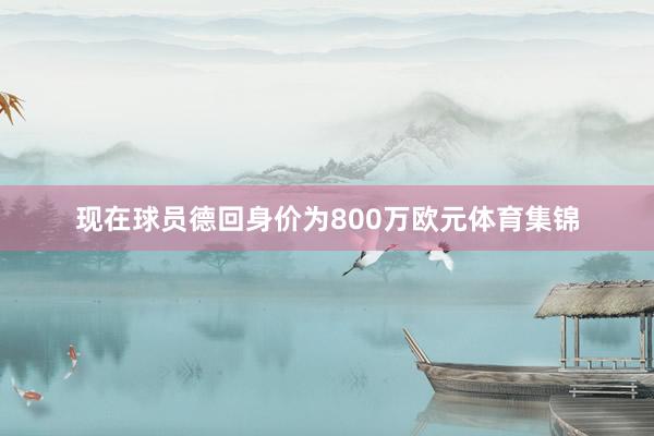 现在球员德回身价为800万欧元体育集锦